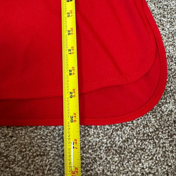 Lauren Ralph Lauren Womens Size XL Deed Red Long Sleeve Popover Top Keyhole Neck - Picture 9 of 11